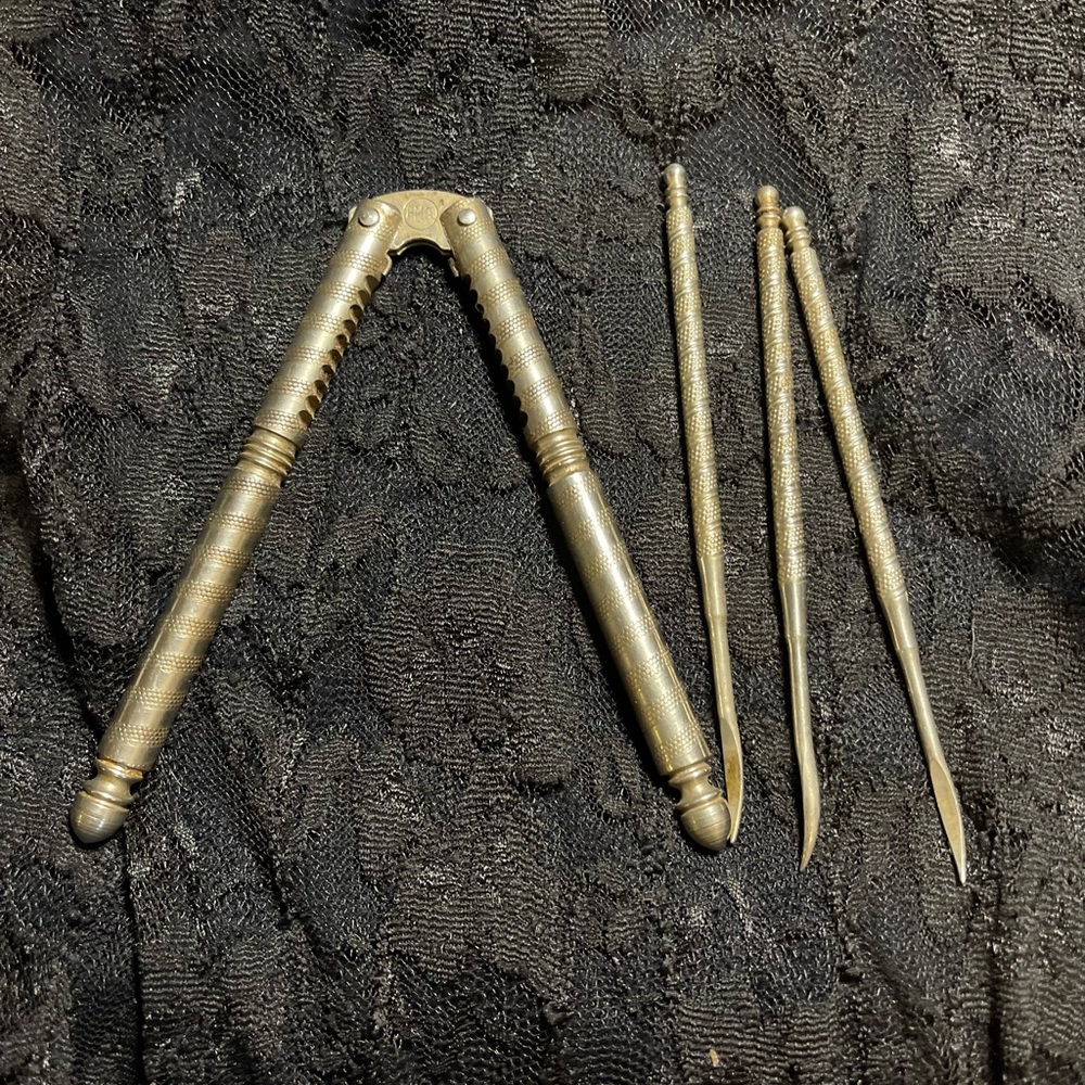 Vintage HMQ Nut Cracker & 3 Picks